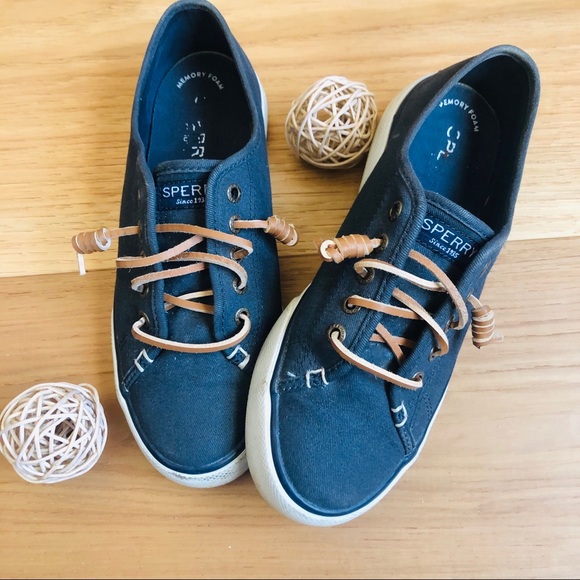 Sperry Shoes - Sperry Leather Laces Denim Shoes